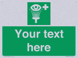 Custom Eye Wash Station Sign